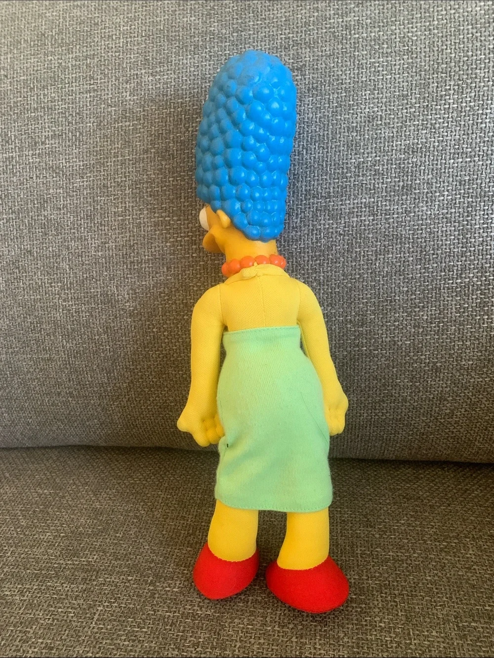 1990 The Simpsons Marge Simpson Plush 11” Action Figure Plastic Head